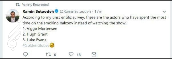 بازیگرانی که کشیدن<b> سیگار </b>را به تماشای<b><b><b> گلدن گلوب </b></b></b>ترجیح دادند