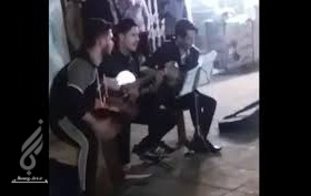 هنرمندان خیابانی در رشت